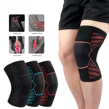 1 шт., компрессионные бандажи для поддержки колена для бега, облегчения боли, восстановления после травм, баскетбола и других видов спорта M