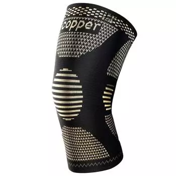 1 шт. компрессионный медный наколенник для боли в колене, наколенник для спортзала, разрыв мениска, артрит, облегчение боли в суставах, тренировка M(1Pc)