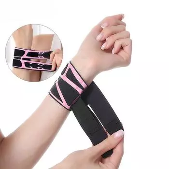 1 шт., компрессионный ремень на запястье и бандаж на запястье, спортивная поддержка запястья для фитнеса, тяжелой атлетики, тендинита, туннельного артрита запястья чёрный