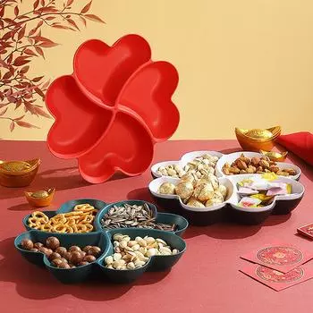1 шт. Конфетная тарелка, сухофруктовая тарелка, фруктовая корзина в форме сердца, конфетная тарелка, закуски, орехи, миска, коробка, контейнер зелёный
