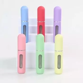 1 шт., конфетный цвет, 5 мл, мини-флакон для духов с нижним наполнением, жидкий спрей для разлива, портативная многоразовая банка, пустая косметика