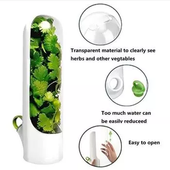 1 шт., контейнер для хранения трав, хранитель свежих трав, ванильные овощи, бутылка для свежего консервирования для холодильника, кухонные гаджеты