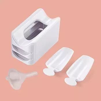 1 шт., контейнер для переработки блестящего порошка для ногтей, ящик для хранения ногтей, органайзер, портативный маникюрный инструмент, пластиковый чехол, оборудование для дизайна ногтей