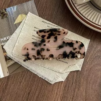 1 шт. Корейская Франция Ацетат Захват Клипса Простая Ретро Французская Элегантность Темперамент Затылок Спираль Волосы Акула Зажим Заколка