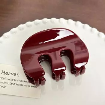 1 шт. Корейский Ретро Простой Толстый Дуэн M-образный Зажим Средней Ширины Женский Зажим для Волос Диск Акула Зажим для Полухвоста Клипса для Волос Новый Стиль