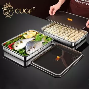1 шт., коробка для хранения пищевых продуктов, холодильник, специальная консервация, многослойная коробка для пельменей из нержавеющей стали, лоток для морозильной камеры Wonton