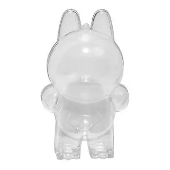 1 шт. Коробка для хранения Защитный чехол для плюшевых кукол Выставочная сумка Labubu Сидячий Стоячий Без куклы Настольное украшение Подарок