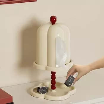 1 шт. коробка для салфеток для ванной комнаты винтажная коробка для салфеток с крышкой пылезащитная двойная полка премиум-класса герметичная украшение для дома без перфорации высококлассная