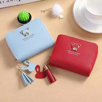 1 шт. короткие женские кошельки мини милый карман для монет держатель для карт женский женский кошелек кошелек на молнии маленький кошелек для девочек синий