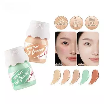 1 шт., корректор для восстановления лица, 15 мл, контурный консилер, скрывает темные круги и следы от прыщей под глазами