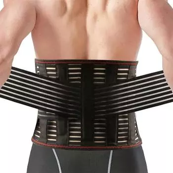 1 шт. корсет для облегчения боли в пояснице, поясничный поддерживающий пояс для мужчин и женщин с поясничной подушечкой, для грыжи межпозвоночного диска, ишиаса S