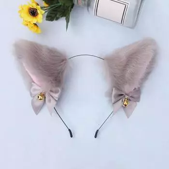 1 шт. кошачьи ушки обруч для волос женские украшения для волос шпильки вечерние аксессуары для волос косплей костюм головной убор ободок для головы длинный плюш