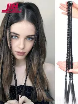 1 шт., косички для наращивания волос, заколки для наращивания волос, синтетические шиньоны для женщин, повседневная одежда