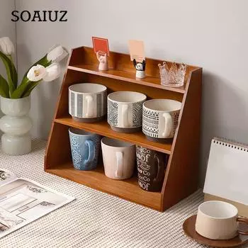 1 шт., косметическая витрина, деревянные полки, стеллаж для хранения, органайзер, настольный ящик для хранения духов