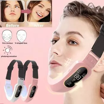 1 шт. косметический инструмент V-образный массажер для лица расширенный ремонт кожи антиоксидантный косметический инструмент ZPG розовый