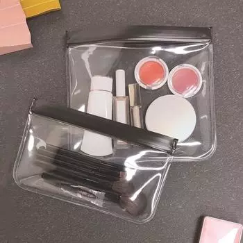 1 шт., косметичка, портативная водонепроницаемая сумка для стирки, женская прозрачная портативная сумка на молнии на молнии, портативная косметичка для хранения, сумка 220*200mm