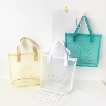 1 шт. косметичка женская модная сумка прозрачная сетка на молнии косметичка летняя удобная сумка для плавания на открытом воздухе пляжные сумки