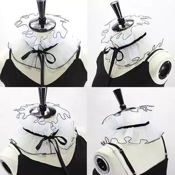 1 шт. костюмы для выступлений реквизит для сценической фотографии литературный галстук современная органза аксессуары для одежды поддельный воротник