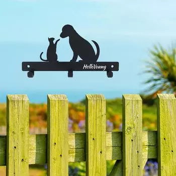 1 шт. Кованая металлическая вешалка для кошек и собак, поводок, когти, настенное крепление, вешалка для полотенец, вешалка для хранения, вешалка для хранения чёрный