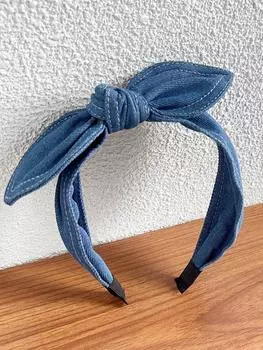 1 шт., ковбойские простые кроличьи уши, женская повязка на голову, широкий край, гофрированные резинки для волос, аксессуары для волос, нескользящие, для спорта и отдыха Size fits all