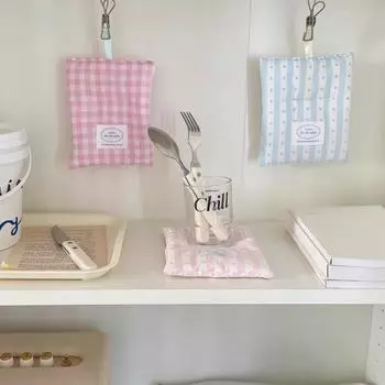 1 шт. Коврик для чашки Wave Point, разноцветная подвесная декоративная подставка в стиле INS, с сеткой, квадратная, 13x17 см