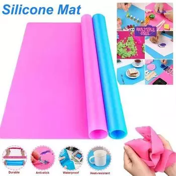 1 шт., коврик для формы из смолы, силиконовая подставка для столовых приборов, эпоксидная форма для литья, силиконовые коврики «сделай сам», коврик для изготовления ювелирных изделий синий