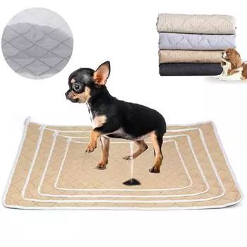 1 шт. коврик для мочи домашних животных, повторяющаяся машинная стирка, водонепроницаемые универсальные противоскользящие и легкосохнущие тренировочные направляющие для кошек и собак S серый