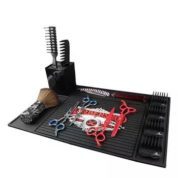 1 шт. коврик для парикмахерских инструментов силиконовая подушка нескользящий коврик противоскользящий коврик для хранения парикмахерских машинок для стрижки парикмахерские аксессуары