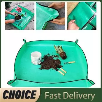 1 шт. коврик для посадки 50 см-100 см садовый коврик для горшков складной садовый цветочный горшок для растений водонепроницаемые коврики для пересадки
