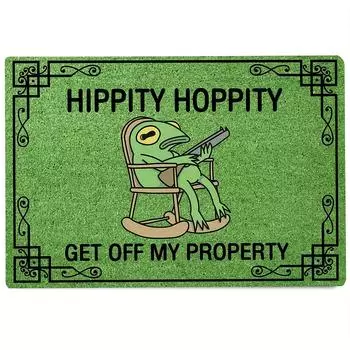 1 шт. коврик для входной двери с напольным рисунком - противоскользящий и пригодный для машинной стирки, подходит для семейных гостиных и спален зелёный