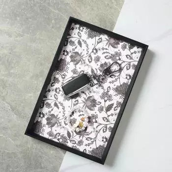 1 шт., кожаная легкая роскошная тарелка для ароматерапии, ретро-разное, поднос, китайский стиль, ящик для ключей, ювелирные украшения, входное хранилище