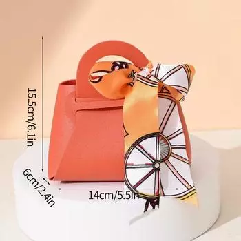 1 шт. кожаные подарочные пакеты, бант, упаковочная сумка с лентой, свадебные сувениры, сумки, упаковка конфет на Ид Мубарак, мини-сумочка Other синий