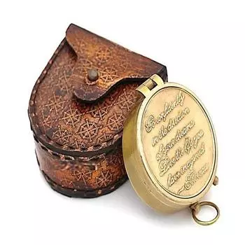 1 шт. Кожаный компас 5,08 см для путешествий и занятий спортом для мужчин и женщин