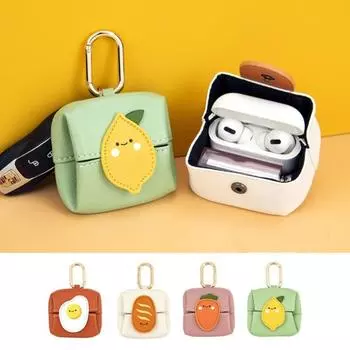 1 шт. кожаный универсальный кошелек для монет студенческий кошелек губная помада сумка для наушников синий