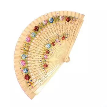 1 шт. Красивые ажурные принадлежности для вечеринок складной веер ремесло подарок танцы двухсторонние