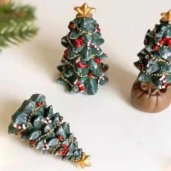 1 шт., красивый домашний рабочий стол, миниатюрный пейзаж из смолы, украшение для рождественской елки, мини-творческий