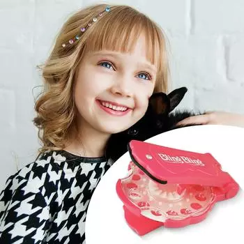 1 шт., красивый набор «сделай сам» для девочек, сверкающие волосы, алмазная наклейка, инструмент, детские игрушки для красоты, подарок для девочек