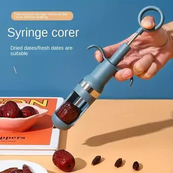 1 шт., красный инструмент для удаления фруктовых сердцевин, кухонный гаджет, мармелад, вишневый корер для кухни, фрукты, 1 шт. синий