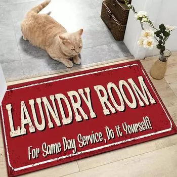 1 шт. красный коврик для кухни, спальни, ковер, коврик для двери, впитывающий ковер, полоса для украшения дома, коврик 40x60cm красный