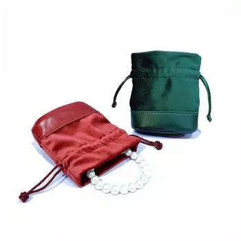 1 шт. Красный/зеленый мешок с завязкой на завязке, упаковка для хранения косметики для мобильного телефона, замшевый мешок для ювелирных изделий 1pc красный