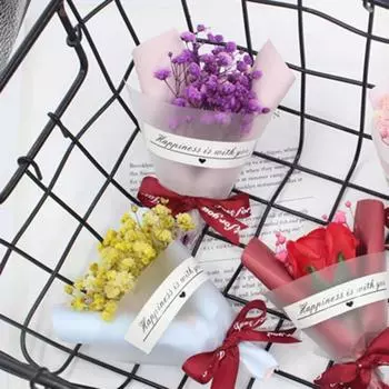 1 шт. красочная имитация сушеных очаровательных свадебных цветов букет анти-падение реквизит искусственный цветок для вечеринки фиолетовый