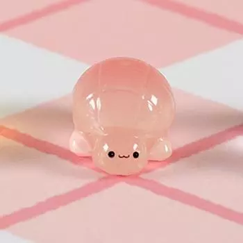 1 шт. красочная светящаяся мини-черепаха микро-ландшафтная фигурка украшение сделай сам светящаяся миниатюрная статуэтка черепахи декор для сада в горшке чёрный