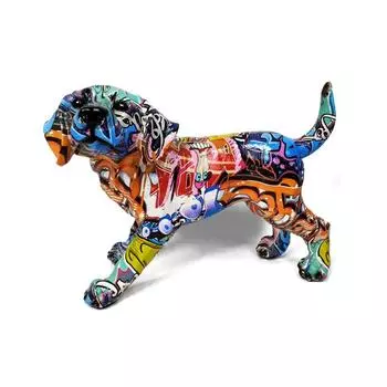 1 шт., красочное украшение из смолы для собак, домашний вход, гостиная, офис, выставочный зал, украшение для рабочего стола, поделки из смолы L