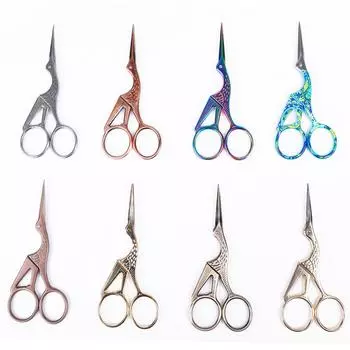 1 шт. Красочные антикварные ножницы из нержавеющей стали, европейские классические ножницы для шитья, рукоделия, инструменты для ювелирных изделий своими руками