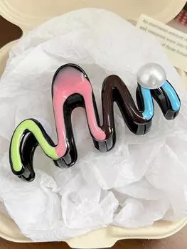 1 шт. Красочные большие заколки-крабы для густых длинных волос, модный стайлинг, нескользящий аксессуар, заколки-бананы для женщин, девушек