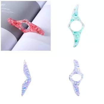 1 шт. красочные красивые блестящие закладки с пайетками, креативные закладки для книг с большим пальцем, держатели для страниц книг для учеников, подарки для учителей розовый