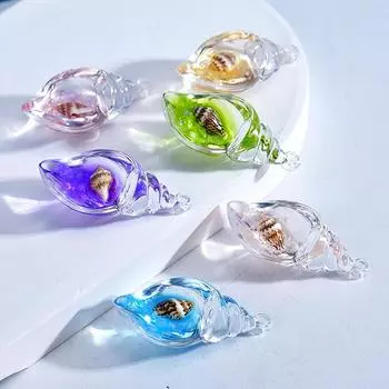 1 шт. красочные ночные светящиеся раковины ожерелье подвески кулон морские животные ювелирные изделия своими руками аксессуары регулируемые головные уборы для женщин зелёный