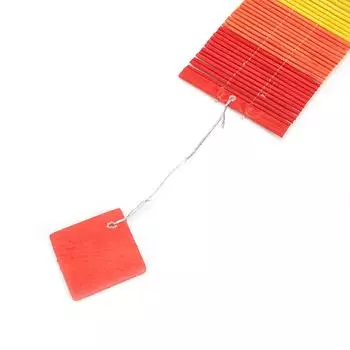 1 шт. красочный деревянный колокольчик для детского сада, сада, дома, коридоров, декоративный витой радужный колокольчик для ветра, подвесные украшения