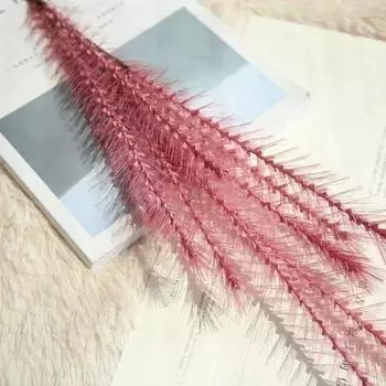 1 шт. Красочный искусственный цветок солодового злака, Домашний декор, Украшение, Хвост собаки, Рождественская фестивальная композиция, Свадебное украшение winered