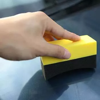 1 шт. креативная автомобильная U-образная полировальная губка для вощения шин, щетка для чистки шин, универсальные портативные аксессуары для стирки